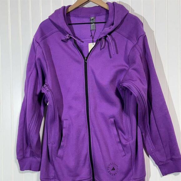 Adidas Stella McCartney True Strength Purple 3-in-1 Full Zip Hoodie Jacket S NWT - Picture 2 of 11